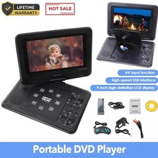 10.8" Portable DVD Player 9" HD Screen Support SVCD/CVD/VCD Rechargeable DVD