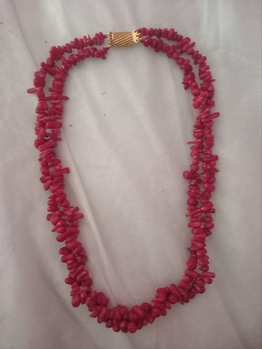 Vintage double strand red - vintage,