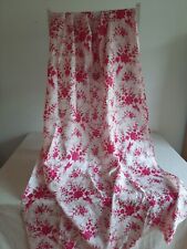 Rare vintage thai silk hand woven Pink Floral 95cm X 180cm Craft Fabric Material