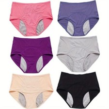 Women 6Pc Leakproof Underwear
