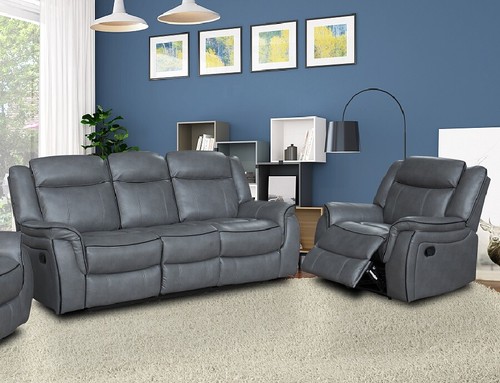 Grey leather gel - recliner, 3