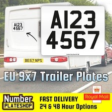 9X7" Caravan Towing Number