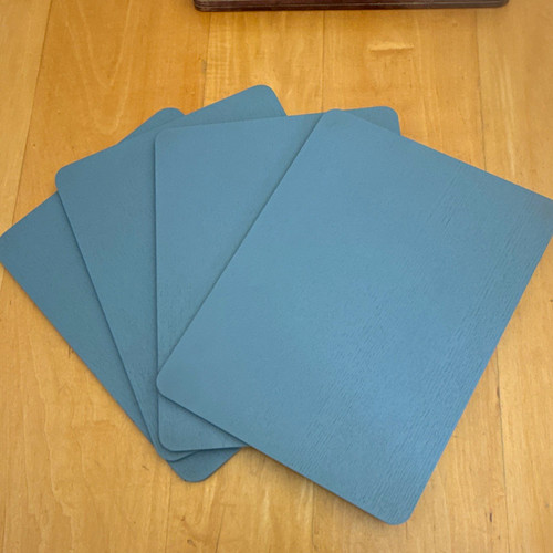 Set blue plastic - of, 4
