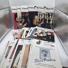 42x ELVIS PRESLEY MAGAZINES MAIL UK FAN CLUB MAGS OF ELVIS 1982 - 1993