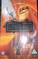 The Lion King 1995 VHS Tape
