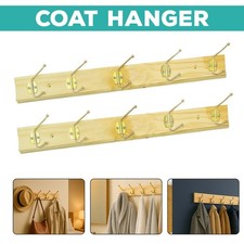 2 x STRONG WOODEN WALL COAT