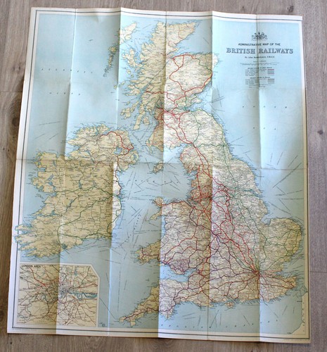 Bartholomew railway map - map, of
