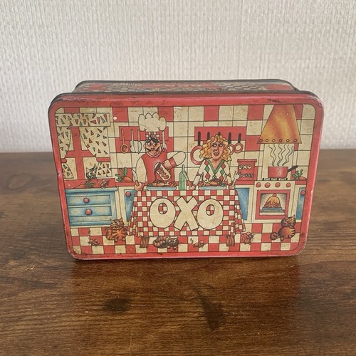 Vintage oxo cube tin - vintage, 48