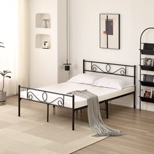 Metal Bed Frame with Headboard