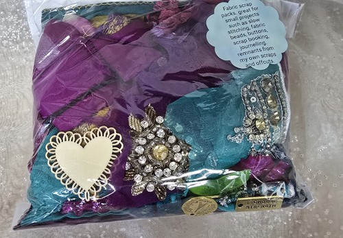 Sari fabric scrap packs - sari,