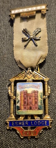 Masonic founders jewel esher - founders, jewel-esher