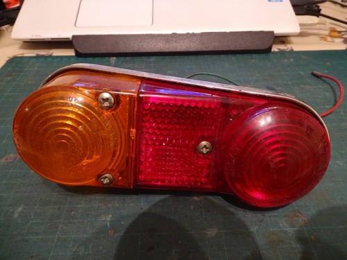 Classic mini van - rear, light