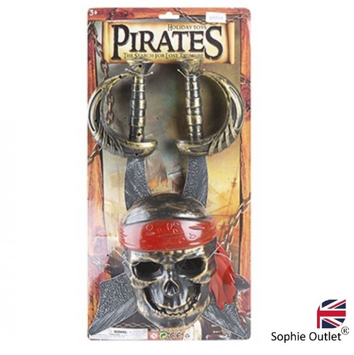 Pirate swords skull mask - skull,