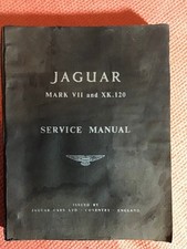 Jaguar Mark V11 and XK 120 Official Works Service Manual 1950's