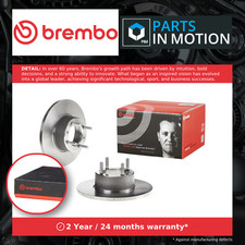 2x Brake Discs Pair Solid fits