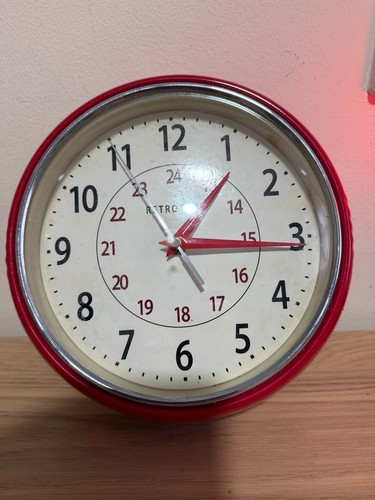 Retro clock wall diner vintage - clock,