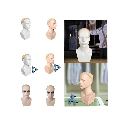 Male mannequin head - male, with