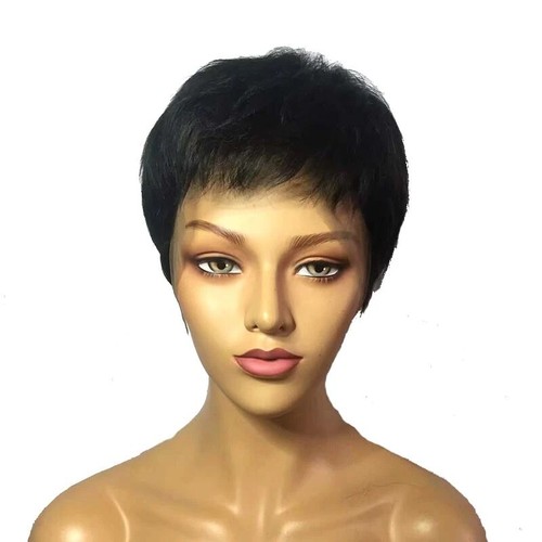Women black wig - wig, short