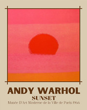 Andy warhol sunset poster - warhol,