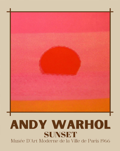 Andy warhol sunset poster - andy,