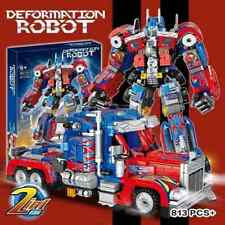 New 800PCS Icons Optimus Prime Transformers Building Blocks Set Toys With Box