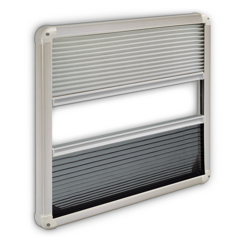 Cream blackout pleated blind - cream,