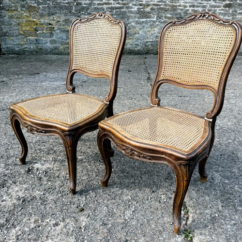 Pair antique walnut - pair,