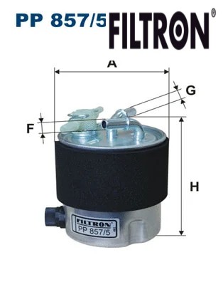 Fuel filter 857 filtron - fuel, i