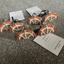 6 x John Lewis Orange & White