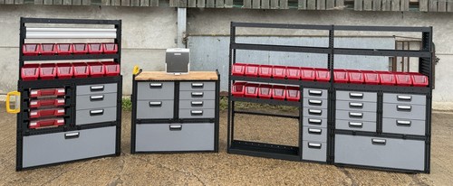 Van racking shelving - van, drawers
