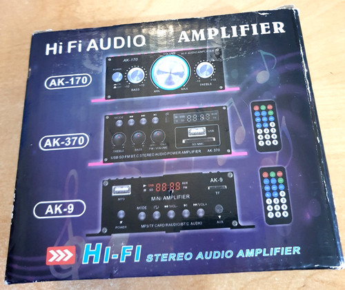 Stereo audio amplifier - hi-fi,