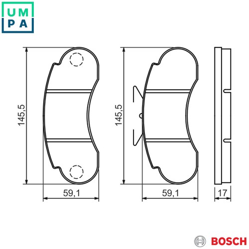 Brake pad set disc - disc, 0