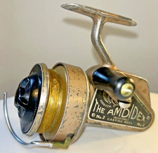 Fixed Spool Spinning Reel J W YOUNG AMBIDEX No 2 Half Bail Arm Open Face Vintage