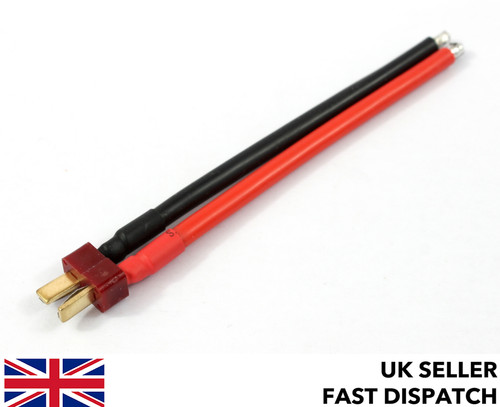 Male deans plug connector - t,