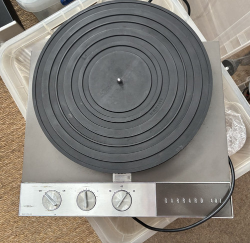 Garrard 401 turntable - turntable, flush