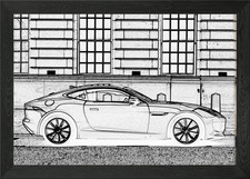 Speed car Framed Wall Art