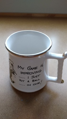 Novelty golf porcelain - porcelain, tankard