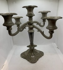 Ornate Vintage 5 Arm Candelabra Heavy 2kg Grape Vines Table Centrepiece Metal