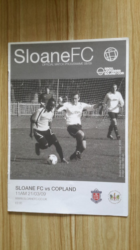 Sloane first ever programme - ever,