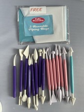 15 Double Sided Sugar Paste Forming Tools Fondant Cake Decorating