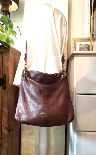 Fossil real leather tan - leather,