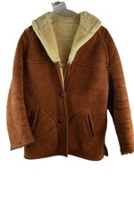Brown Sheepskin Coat Chest size 40" Womens Shearling Casual Outdoors Outerwear