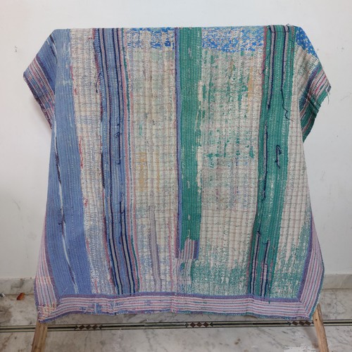 Vintage kantha quilt indian - quilt,