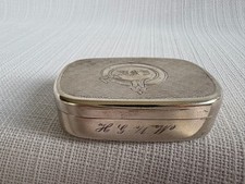 German silver snuff vesta combination