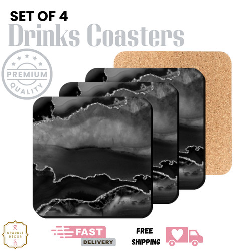 Coasters set marble agate - coasters, 4