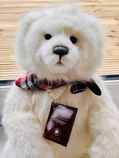 Charlie Bear Urma the Polar Bear CB212146 100% plush PRISTINE CONDITION