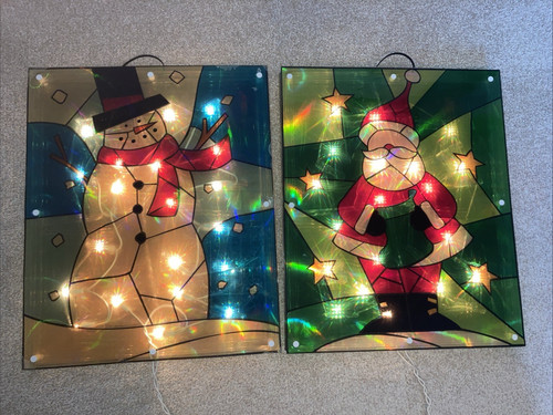 Christmas window silhouettes - 2,