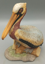 Vintage 1983 Lefton Nest Egg Collection Hand Painted Pelican Brown VGC