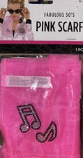 Pink Ladies Scarf Sandy Grease Pink Ladies Scarf Grease Halloween Accessory