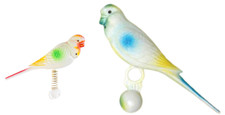 Caged Bird Fake Plastic Buddy Budgie Companion Mate Friend Toy Budgie 